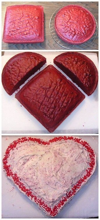 Cum să coaceți un tort sub formă de inimă fără un vas special de coacere
