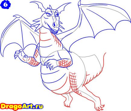 Як намалювати дракона з шрека поетапно олівцем