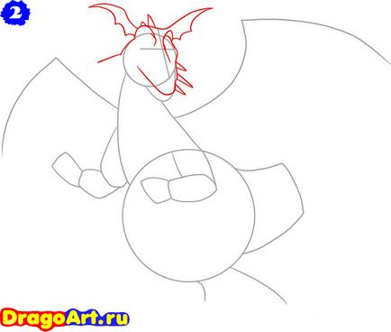 Cum să desenezi un dragon dintr-un șarpe în etape cu un creion
