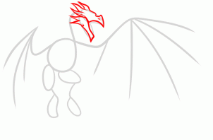 Cum de a desena un dragon de la skyrim pe trepte, cât de ușor este să desenezi cu un creion, stilou sau