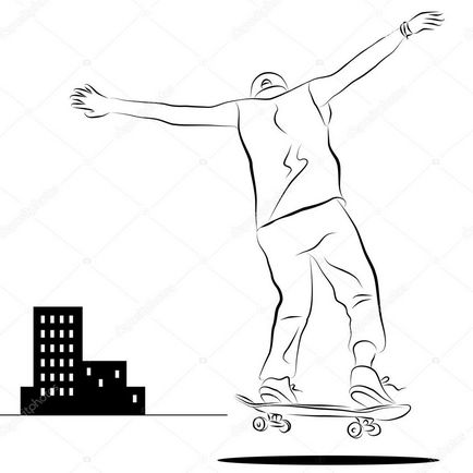 Cum să atragă skateboarder pas cu pas - cum să atragă un skateboarder în etape