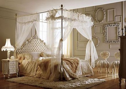 Hogyan lehet díszíteni egy hálószoba, egy romantikus stílusban - fotó ötletek