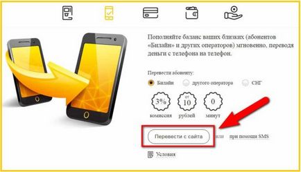 Cum să transferați bani de la beeline la tele2 în toate modurile