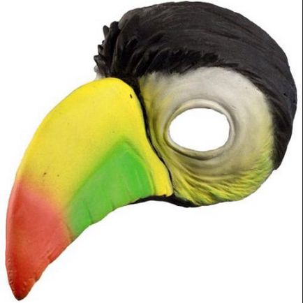 Як зробити маску для папуги