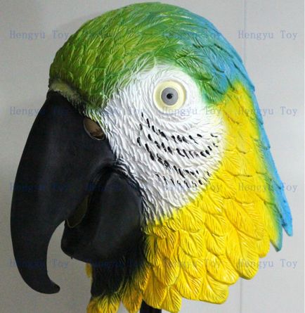 Як зробити маску для папуги