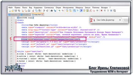 Cum se instalează un favicon pe un site, cod html, afaceri MLM pe Internet