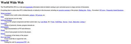 Як виглядав найперший в світі веб-сайт