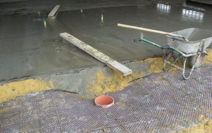 Cum să umpleți o podea de beton în subsolul garajului - instrucțiuni detaliate
