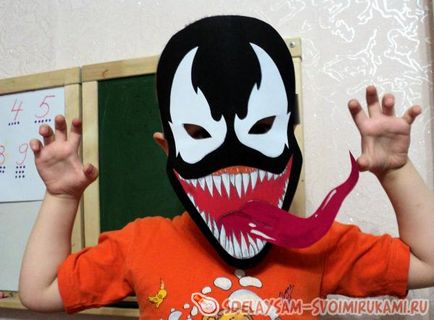 Carnival mask „Venom”, a mester osztály saját kezűleg