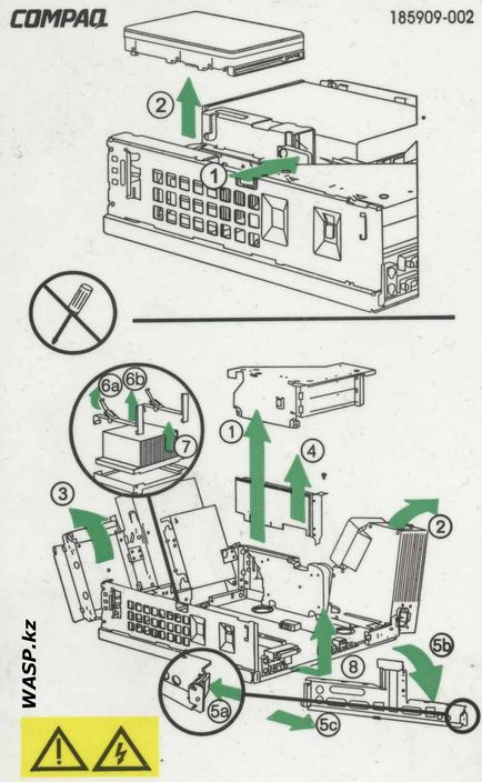 Kazahsztán számítógép portálon cikk - Compaq Evo D500 felülvizsgálat számítógép és bontási