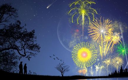 Ce arată artificii sau focuri de artificii?