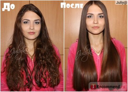 Keratin hajkiegyenesítő szolgáltatás (keratirovanie) - „a előnyeiről és hátrányairól Keratin hajkiegyenesítő!