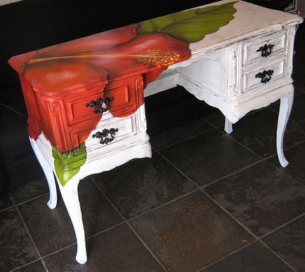 Festék kézzel festett bútorok - otthon, kézzel készített