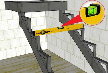 Rögzítő tartógerenda alsó lépcsőn, builderclub (kisebb lépcső) Rögzítése traverz az alsó lépcsősor, builderclub