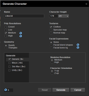 Life is 3d autodesk character generator, швидке створення персонажа