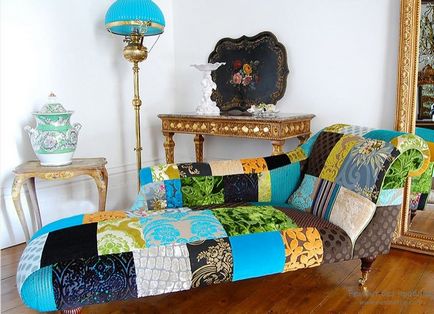 Patchwork în interior, design interior în stil mozaic