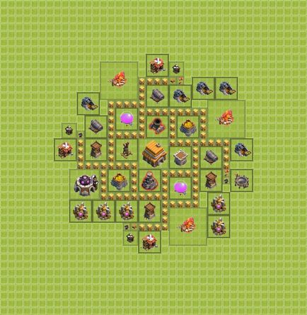 Кращі розстановки бази clash of clans тх 5, ратуша рівень 5