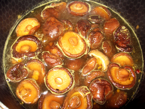 A pácolt shiitake gomba