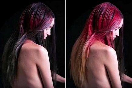 Visele devin adevărate vopsea de păr inventată, care în sine schimbă culoarea în timpul zilei