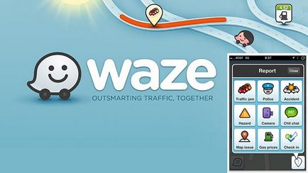 Преглед навигация Waze плюсовете и минусите на заявлението, сребърен дъжд