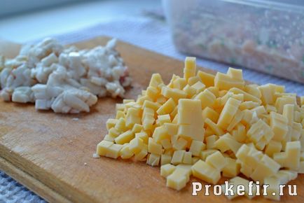 Fripturi cu piept de pui și brânză - rețetă cu fotografie pas cu pas