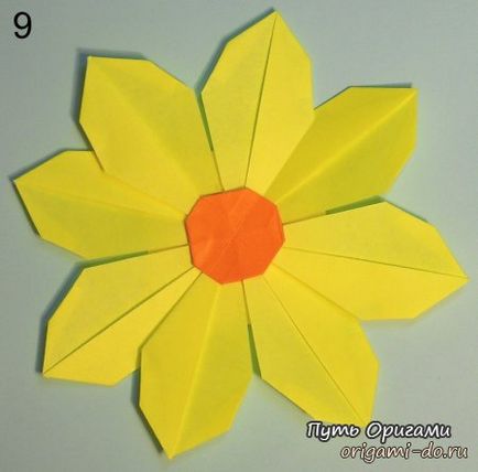 Origami pentru copii și începători - narcis - calea origami