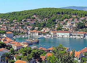 Hvar sziget Horvátország irányban, térkép, leírás