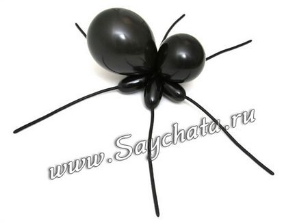 Spider pe un Halloween de la baloane - crafting-vă pentru o vacanță