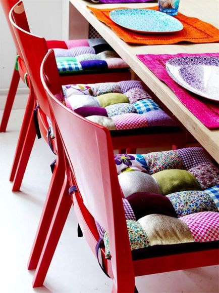 Patchwork în interiorul stilului de mozaic