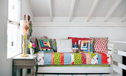 Patchwork în interiorul stilului de mozaic