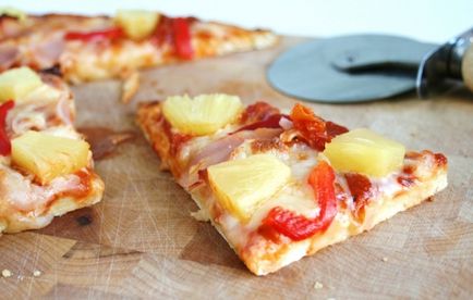 Pizza ananász - olasz torta egzotikus ízeket! főzés