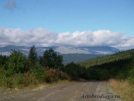 Plateau Kvarkush, zhigalan vízesés avtobrodyaga