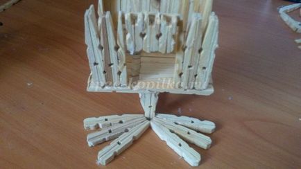 Artizanat din clothespins din lemn pentru copii