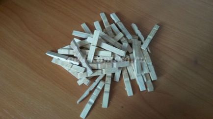 Artizanat din clothespins din lemn pentru copii