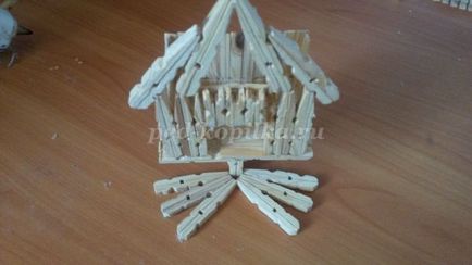 Artizanat din clothespins din lemn pentru copii