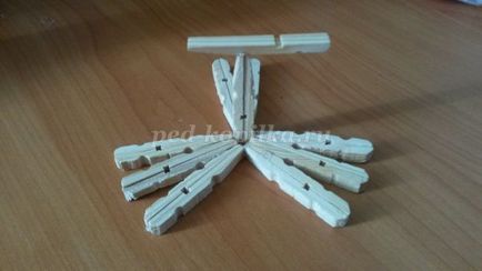 Artizanat din clothespins din lemn pentru copii