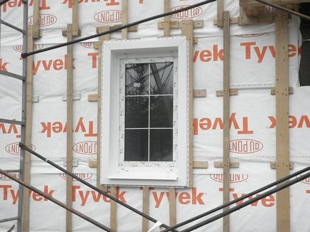 Procedura de incalzire a casei in exterior cu o lana sub siding - izoler