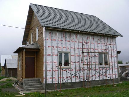 Procedura de incalzire a casei in exterior cu o lana sub siding - izoler