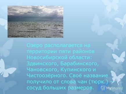 Презентація на тему водойми озеро чани