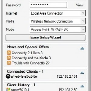 Роздача wifi з ноутбука - через командний рядок, настройка connectify, virtual, mhotspot