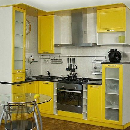 Ремонт кухні 6 кв м дизайн фото, малогабаритні меблі, кутові кухні з холодильником, своїми руками