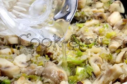 Рис з грибами - покроковий рецепт з фото, різний