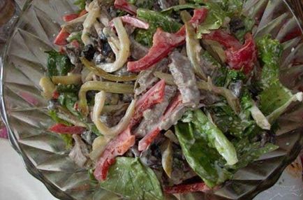 Saláta marha- és savanyúsággal receptek, ls