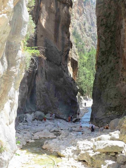 Samaria Cheile de pe insula Creta, fotografie si descriere