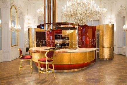 Найдорожча кухня в світі - colosseo oro від студії marazzi design