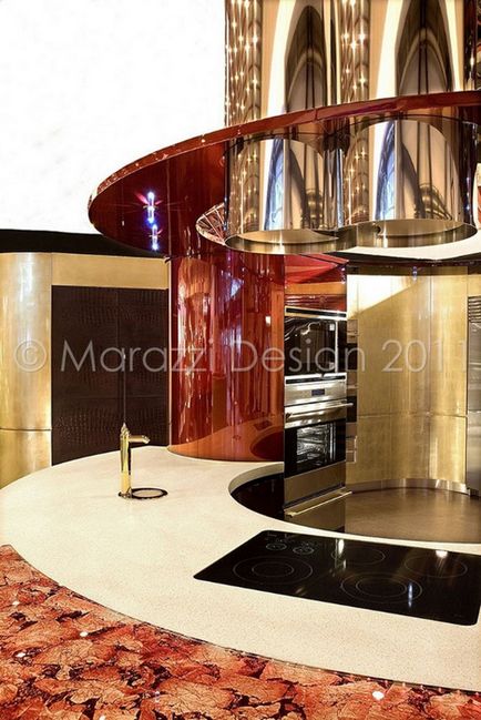 Найдорожча кухня в світі - colosseo oro від студії marazzi design