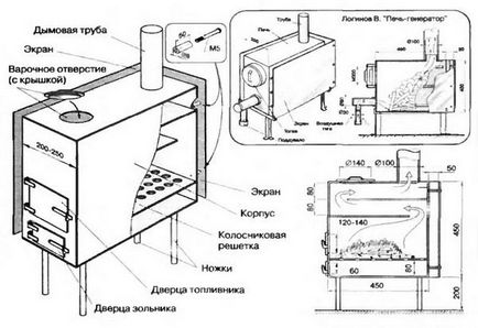 Найефективніша буржуйка своїми руками (креслення і коментарі), мобільна версія