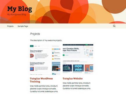 Створюємо портфоліо за допомогою wordpress плагіна projects від woothemes