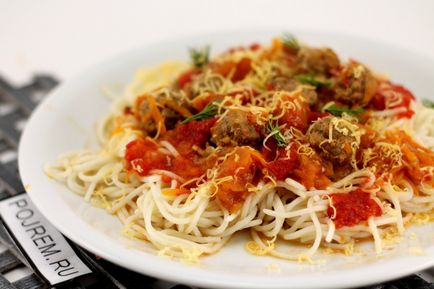Spaghete cu chifteluțe - rețetă pas cu pas cu fotografie cum să gătești