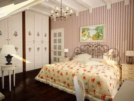 Dormitoare într-un stil romantic, design interior de interior - revista on-line incomodează